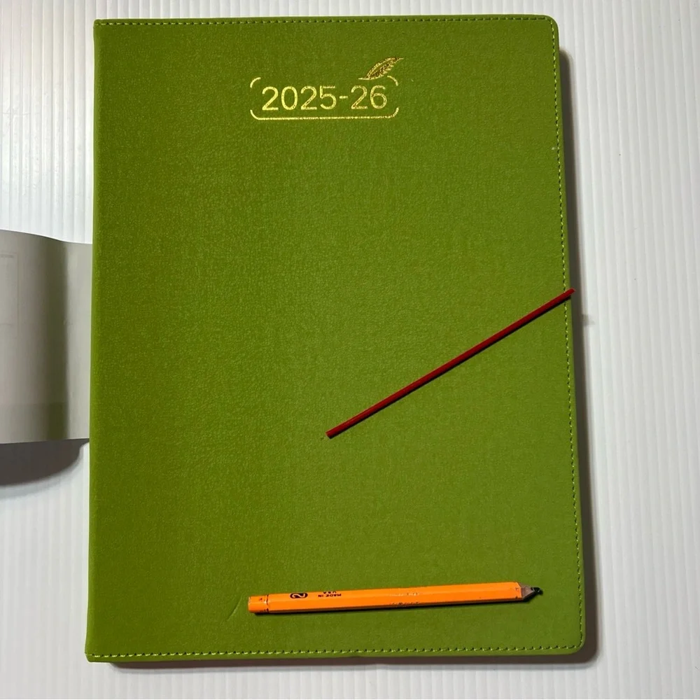 2026 2025 Bezend Planner Calendar NEW Green Letter Size 8.5